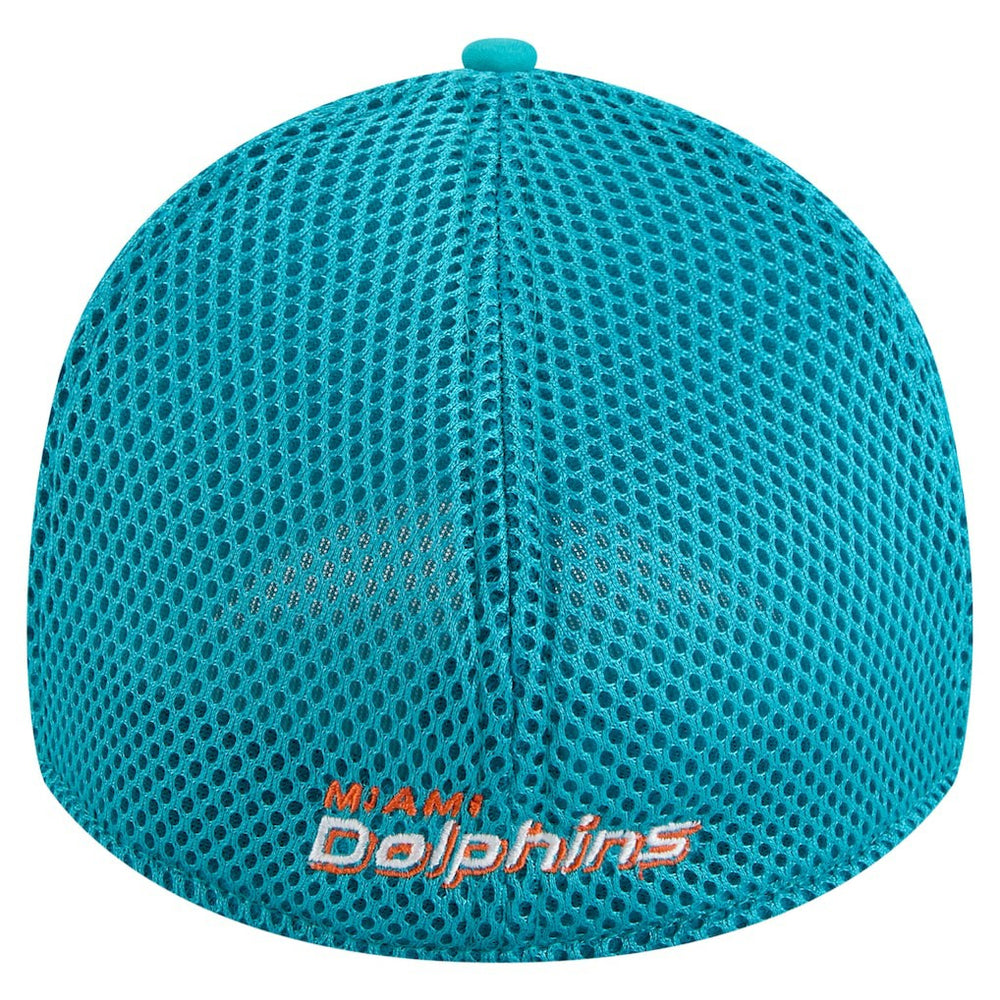 Miami Dolphins New Era Game Day Linear 39THIRTY Flex Hat - Aqua Hats