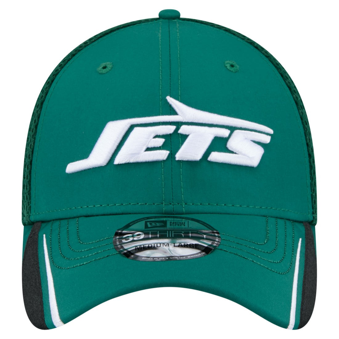 New York Jets New Era Game Day Linear 39THIRTY Flex Hat - Green Hats