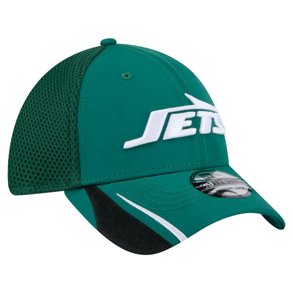 New York Jets New Era Game Day Linear 39THIRTY Flex Hat - Green Hats