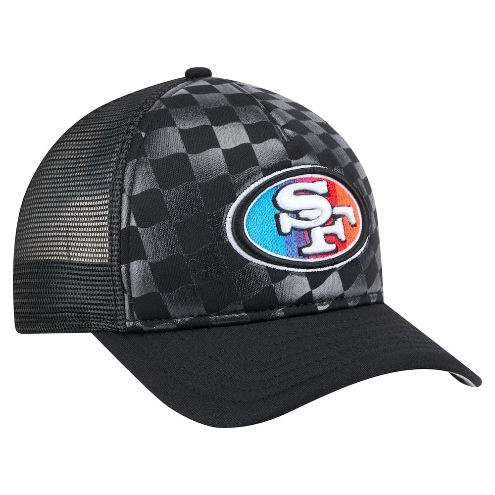 San Francisco 49ers New Era Gradient 9FORTY Adjustable Hat - Black Hats