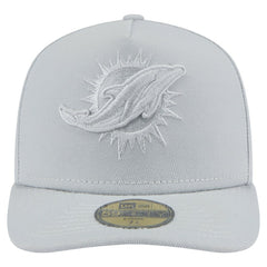 Miami Dolphins New Era Color Pack A-Frame 59FIFTY Fitted Hat - Gray Hats