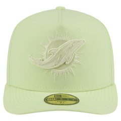 Miami Dolphins New Era Color Pack A-Frame 59FIFTY Fitted Hat - Light Green Hats