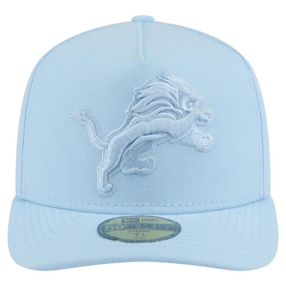 Detroit Lions New Era Color Pack A-Frame 59FIFTY Fitted Hat - Light Blue Hats