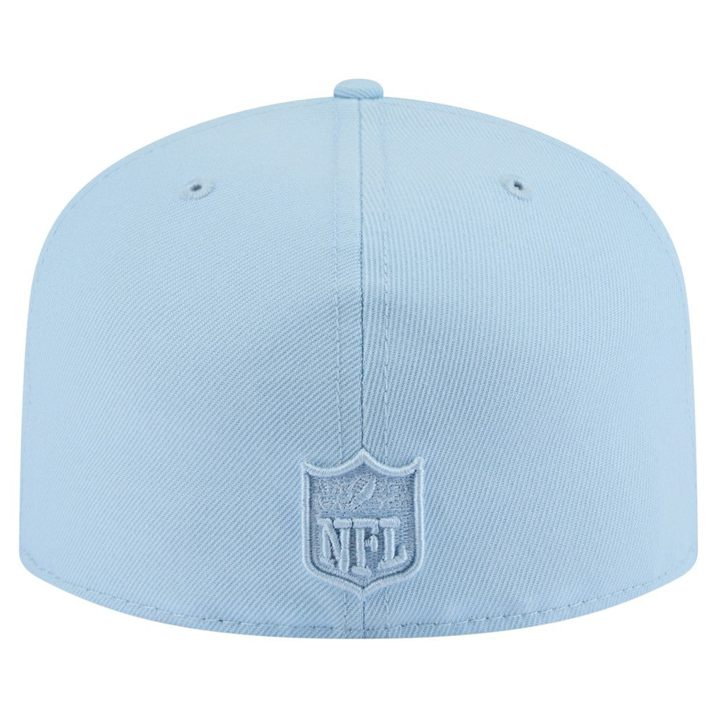 Detroit Lions New Era Color Pack A-Frame 59FIFTY Fitted Hat - Light Blue Hats
