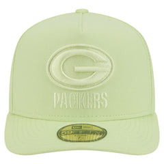 Green Bay Packers New Era Color Pack A-Frame 59FIFTY Fitted Hat - Light Green Hats