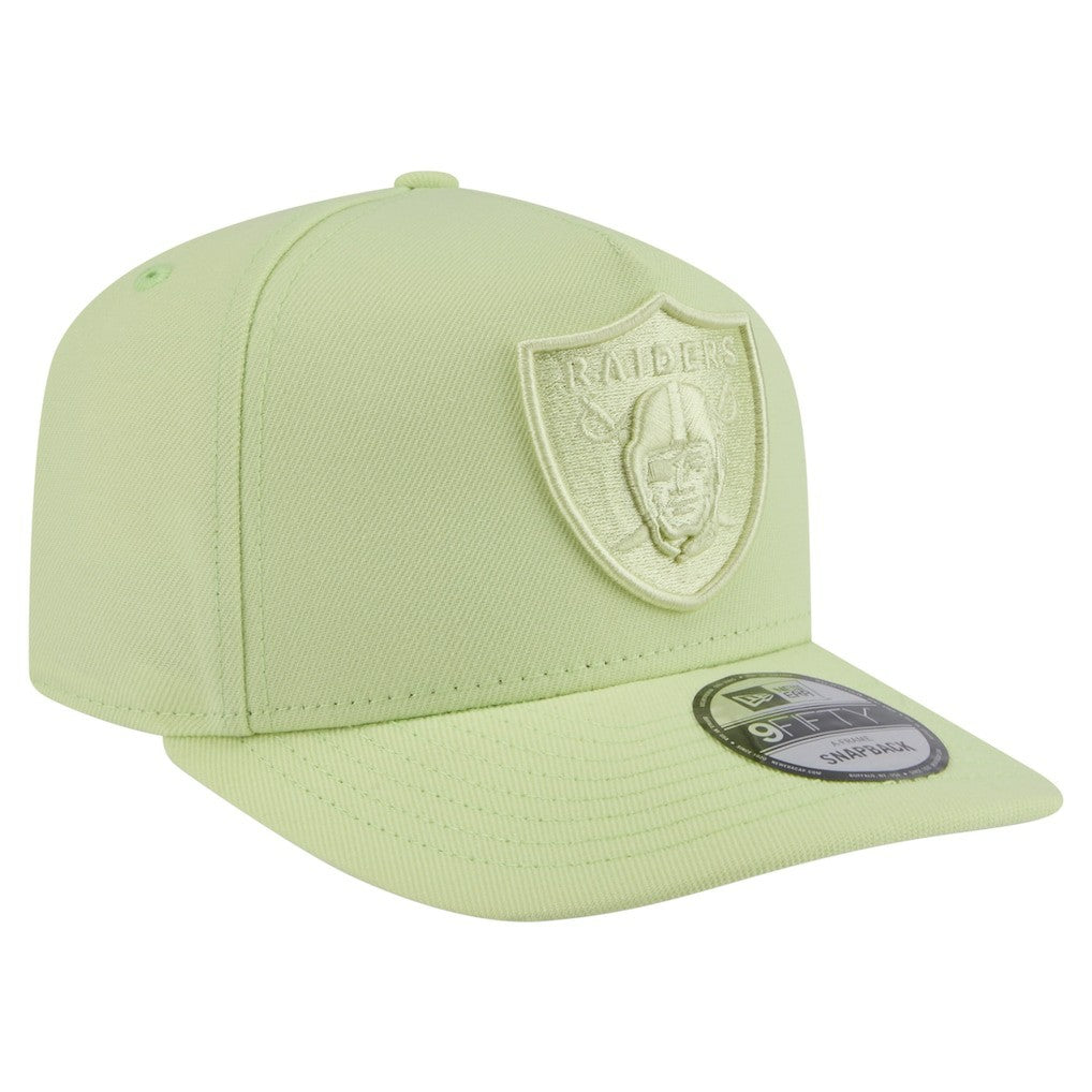 Las Vegas Raiders New Era Color Pack 9FIFTY Snapback Hat - Light Green Hats
