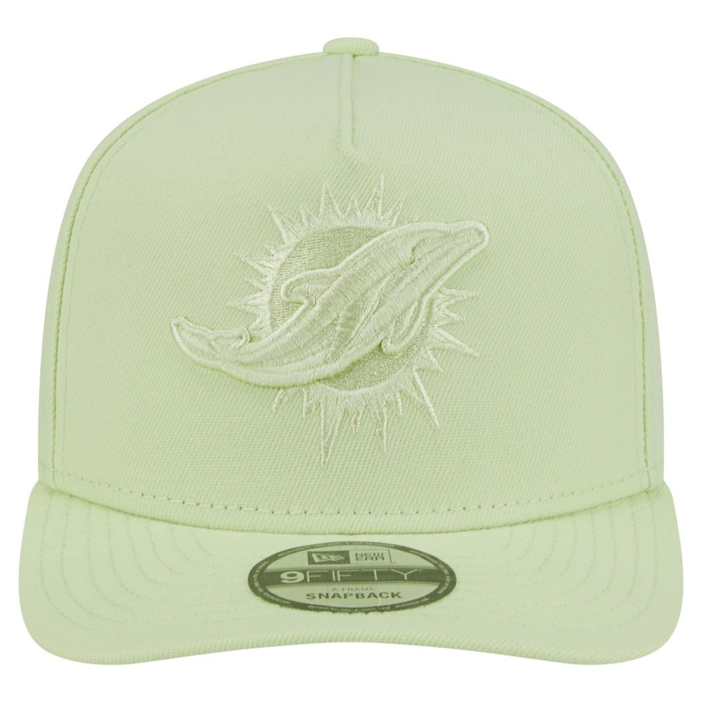Miami Dolphins New Era Color Pack 9FIFTY Snapback Hat - Light Green Hats