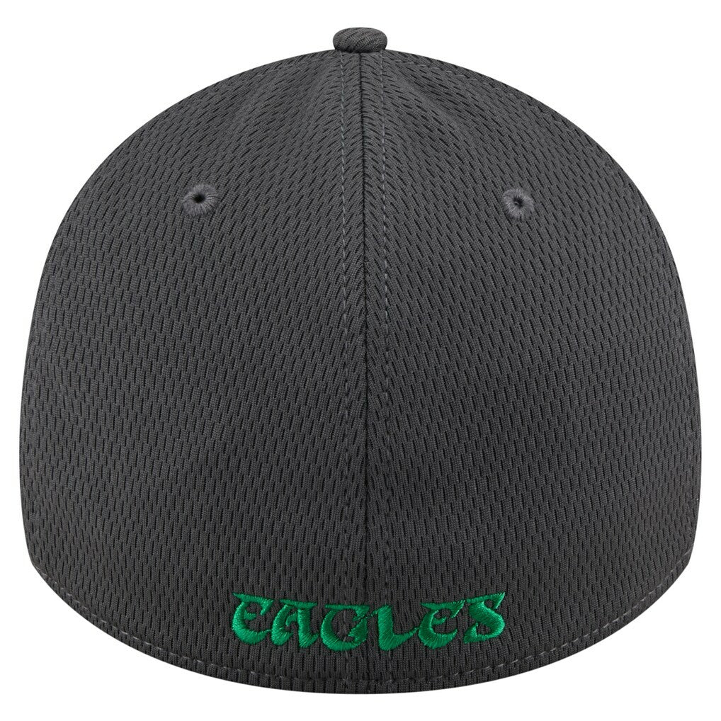 Philadelphia Eagles New Era Throwback Logo Main 39THIRTY Flex Hat - Graphite Hats
