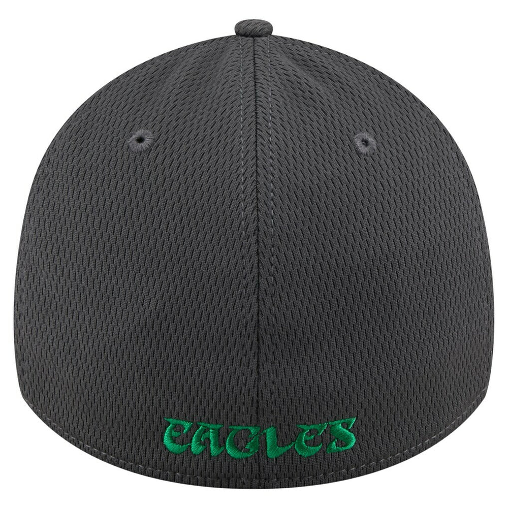 Philadelphia Eagles New Era Throwback Logo Main 39THIRTY Flex Hat - Graphite Hats
