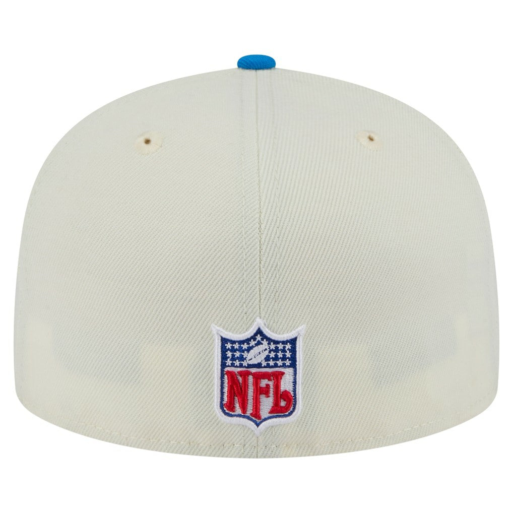Detroit Lions New Era Main 59FIFTY Fitted Hat - Cream/Blue Hats