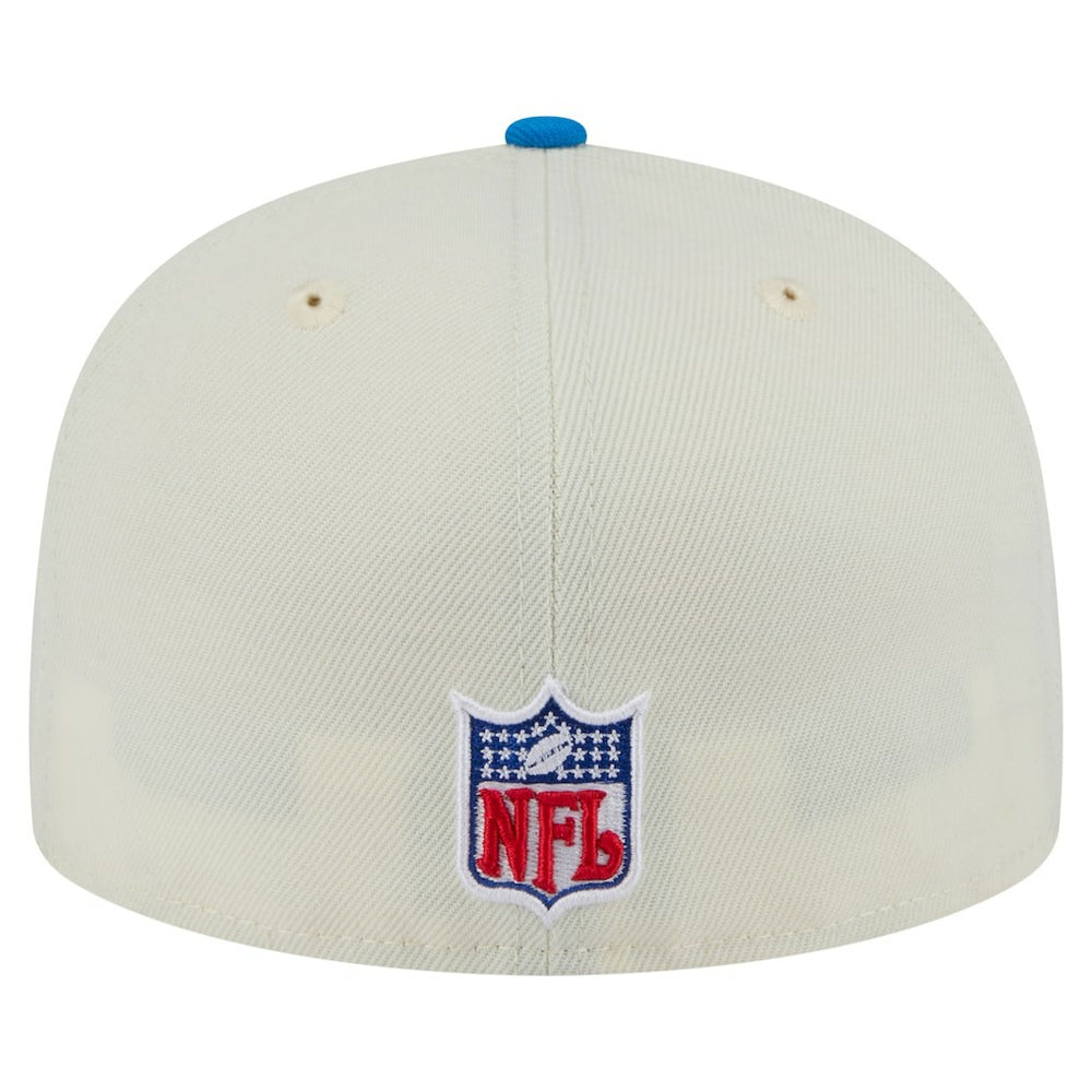 Detroit Lions New Era Main 59FIFTY Fitted Hat - Cream/Blue Hats