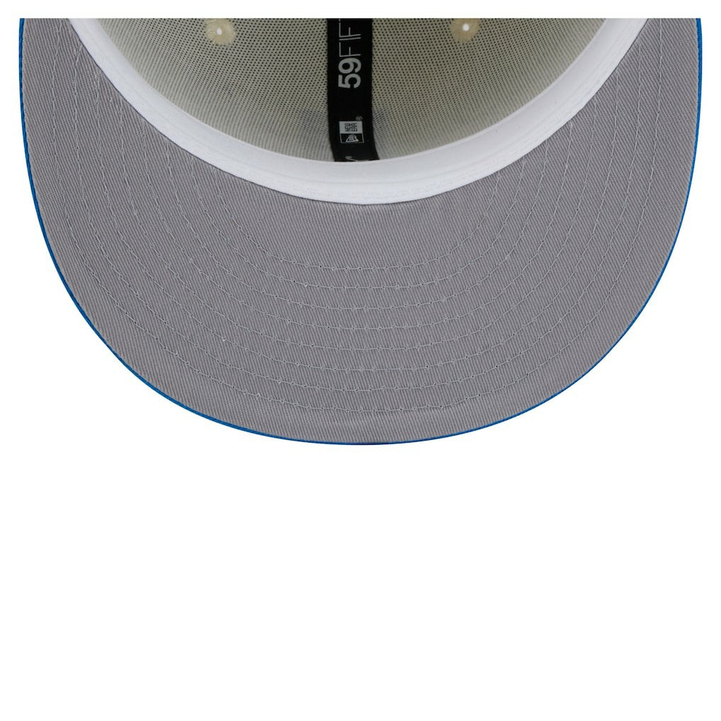 Detroit Lions New Era Main 59FIFTY Fitted Hat - Cream/Blue Hats