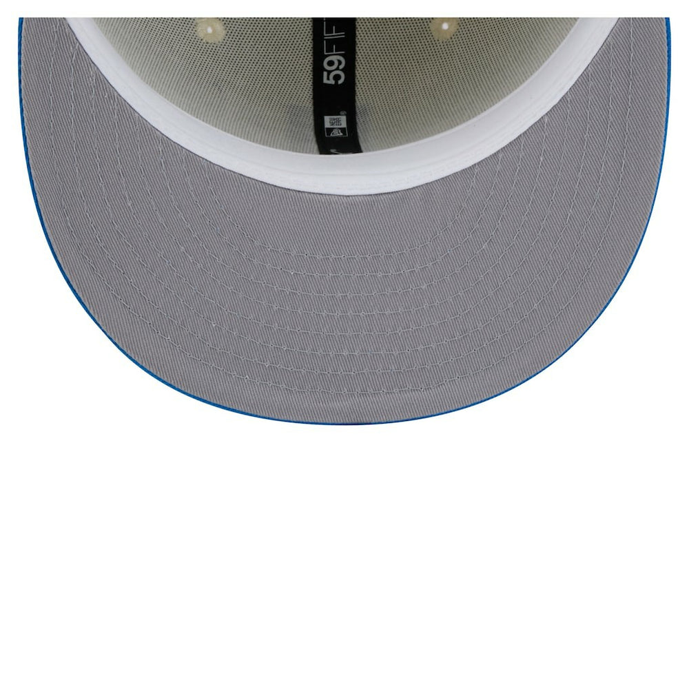 Detroit Lions New Era Main 59FIFTY Fitted Hat - Cream/Blue Hats