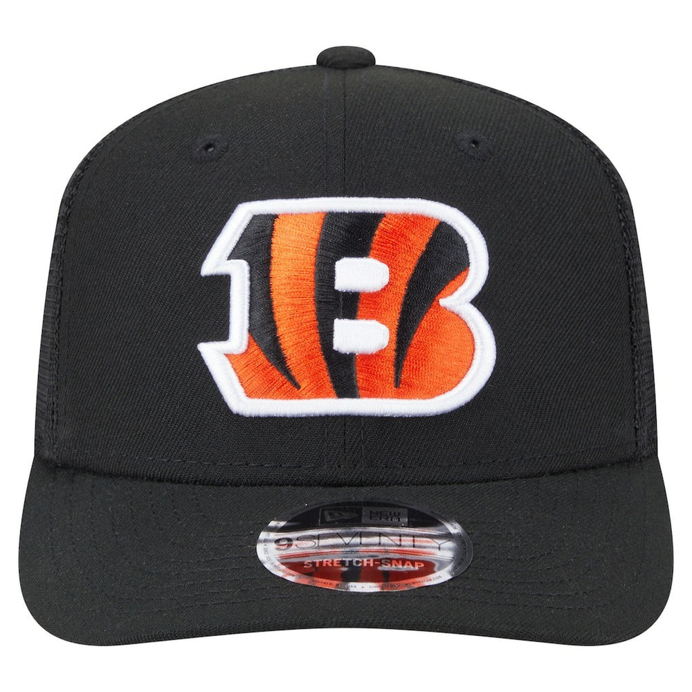 Cincinnati Bengals New Era Main Trucker 9SEVENTY Stretch-Snap Hat - Black Hats