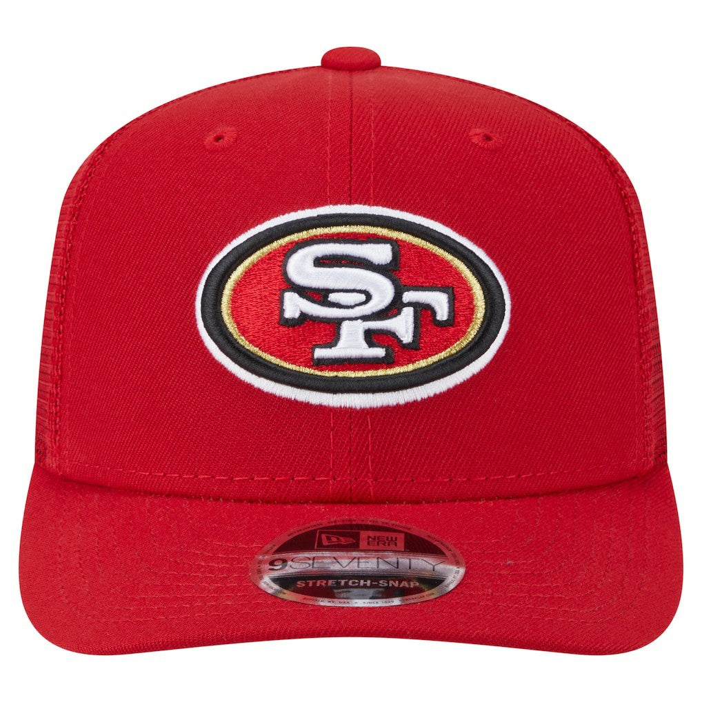 San Francisco 49ers New Era Main Trucker 9SEVENTY Stretch-Snap Hat - Scarlet Hats
