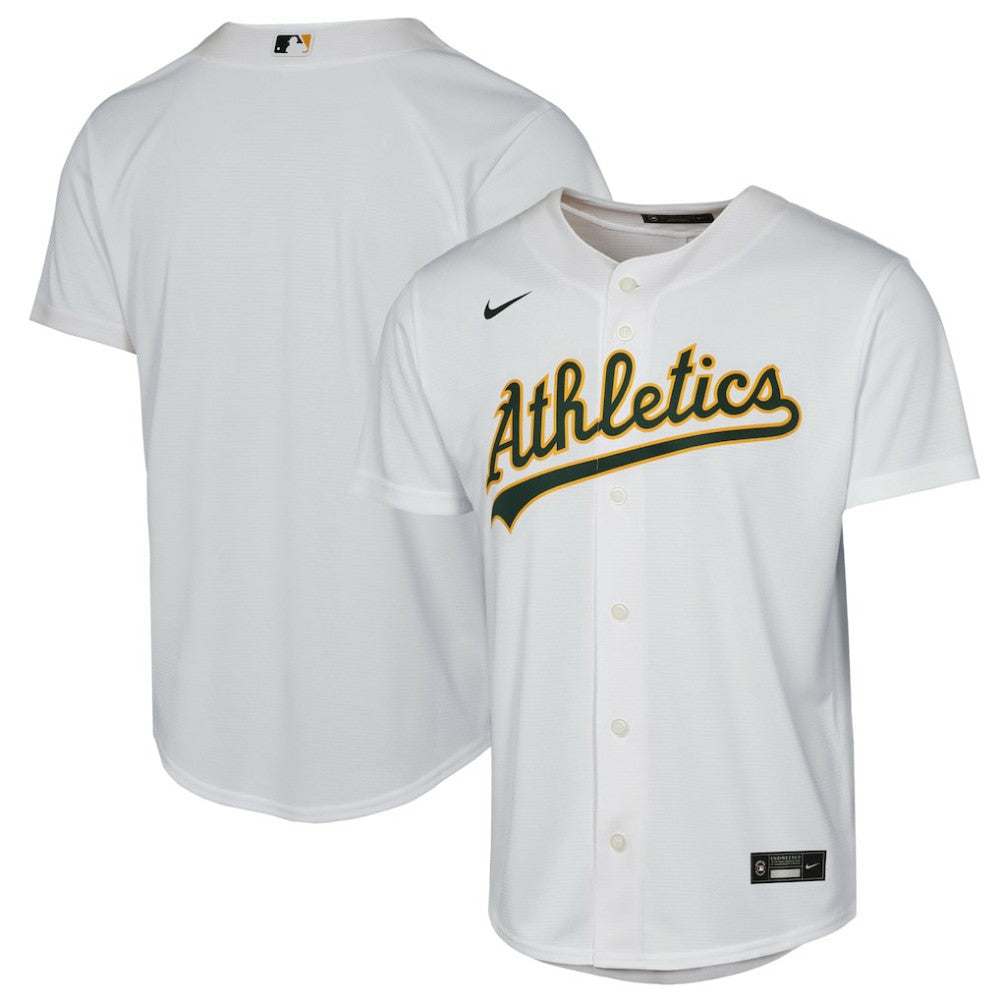 Athletics Nike Youth Home Replica Jersey - White Jerseys
