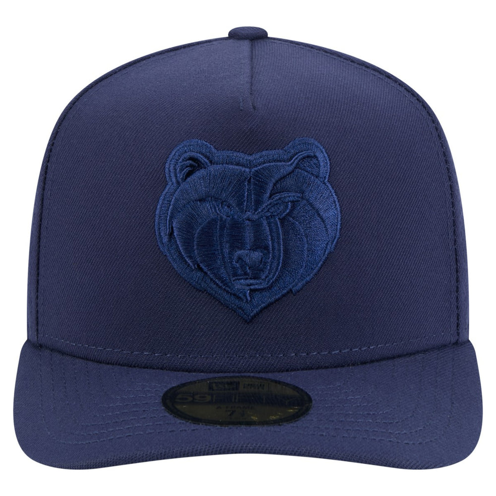 Memphis Grizzlies Colorpack A-Frame Pinch Front 59FIFTY Fitted Hat Navy - New Era
