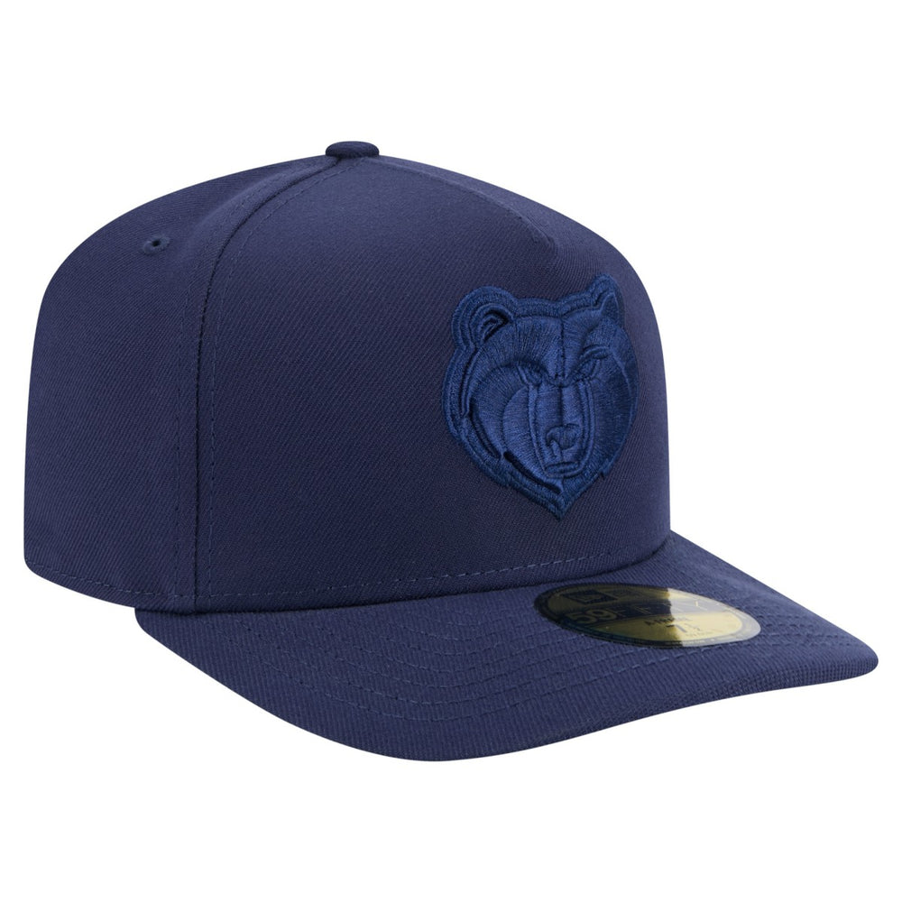 Memphis Grizzlies Colorpack A-Frame Pinch Front 59FIFTY Fitted Hat Navy - New Era
