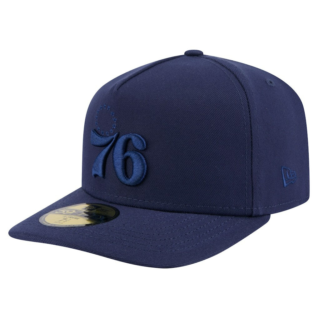 Philadelphia 76ers Colorpack A-Frame Pinch Front 59FIFTY Fitted Hat Navy - New Era outlet