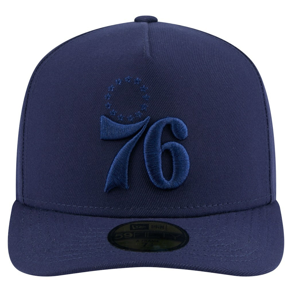 Philadelphia 76ers Colorpack A-Frame Pinch Front 59FIFTY Fitted Hat Navy - New Era outlet