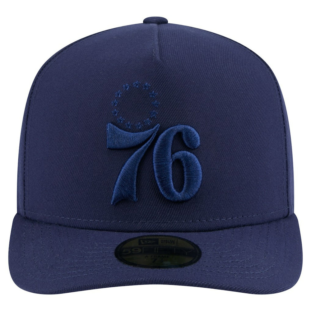Philadelphia 76ers Colorpack A-Frame Pinch Front 59FIFTY Fitted Hat Navy - New Era outlet