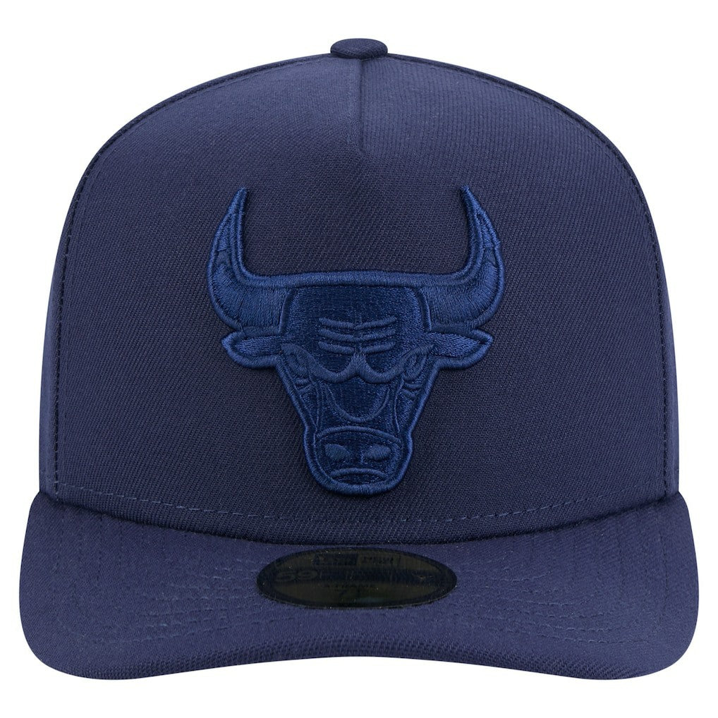 Chicago Bulls Colorpack A-Frame Pinch Front 59FIFTY Fitted Hat Navy - New Era