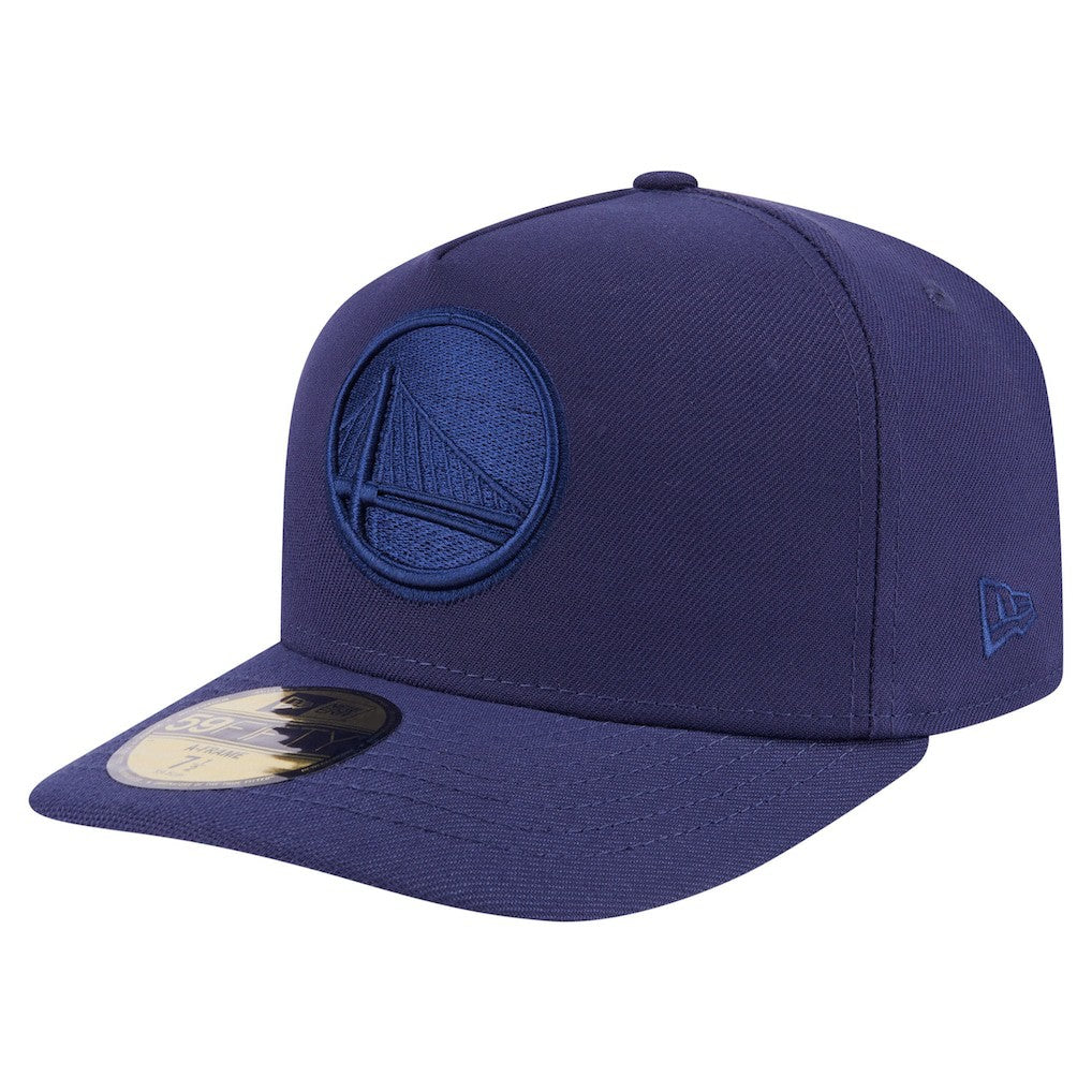 Golden State Warriors Colorpack A-Frame Pinch Front 59FIFTY Fitted Hat Navy - New Era