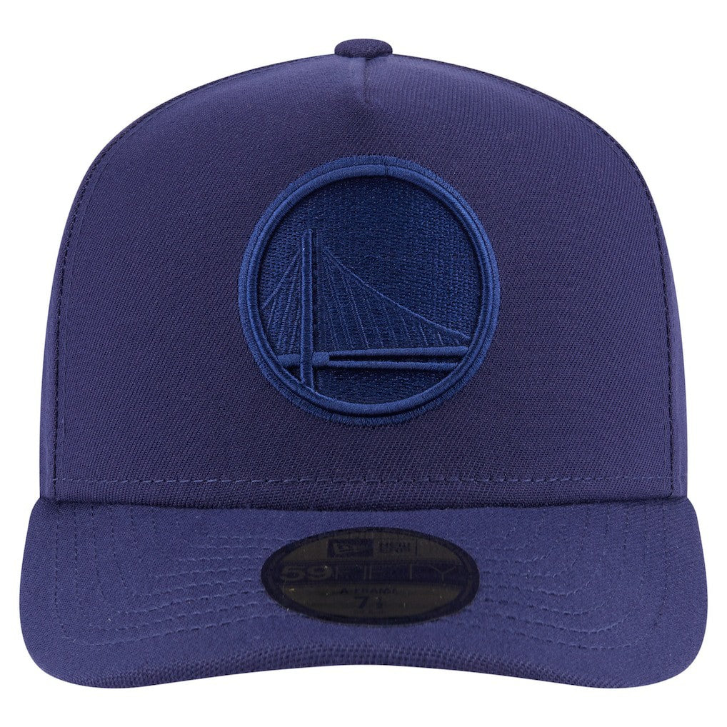 Golden State Warriors Colorpack A-Frame Pinch Front 59FIFTY Fitted Hat Navy - New Era