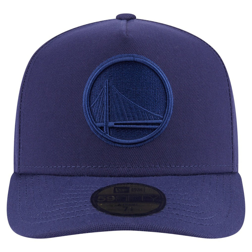 Golden State Warriors Colorpack A-Frame Pinch Front 59FIFTY Fitted Hat Navy - New Era