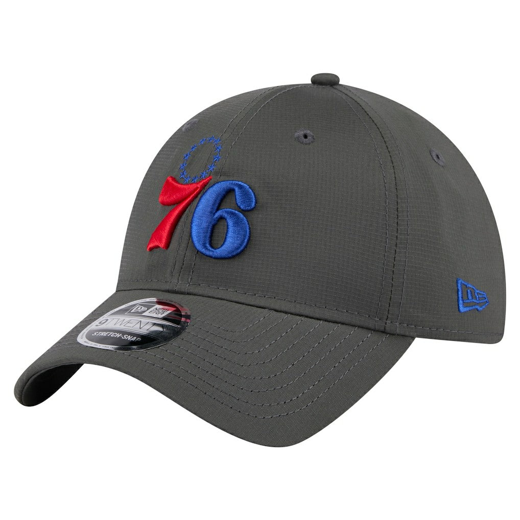 Philadelphia 76ers Active Ripstop 9TWENTY Adjustable Hat Charcoal - New Era