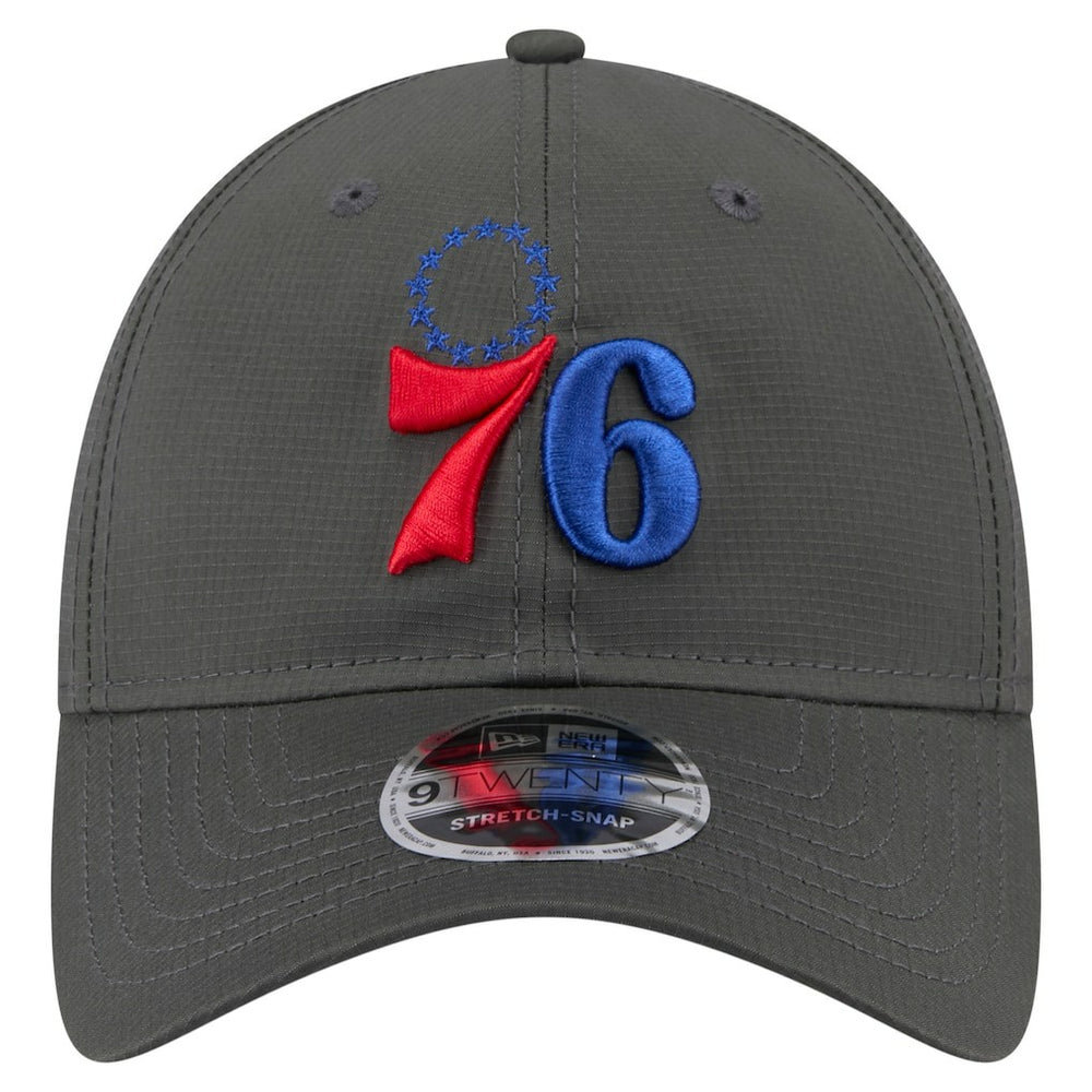 Philadelphia 76ers Active Ripstop 9TWENTY Adjustable Hat Charcoal - New Era