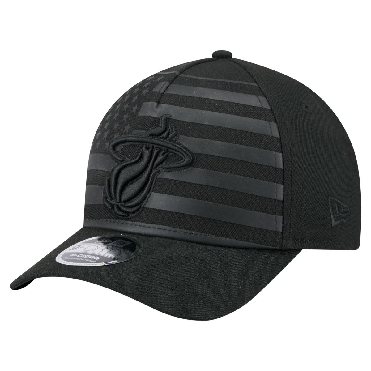 Miami Heat Game Day Flag A-Frame 9FORTY Adjustable Hat Black - New Era