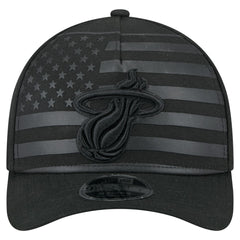 Miami Heat Game Day Flag A-Frame 9FORTY Adjustable Hat Black - New Era