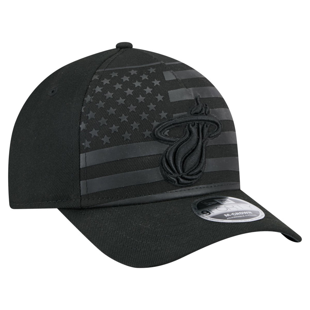 Miami Heat Game Day Flag A-Frame 9FORTY Adjustable Hat Black - New Era