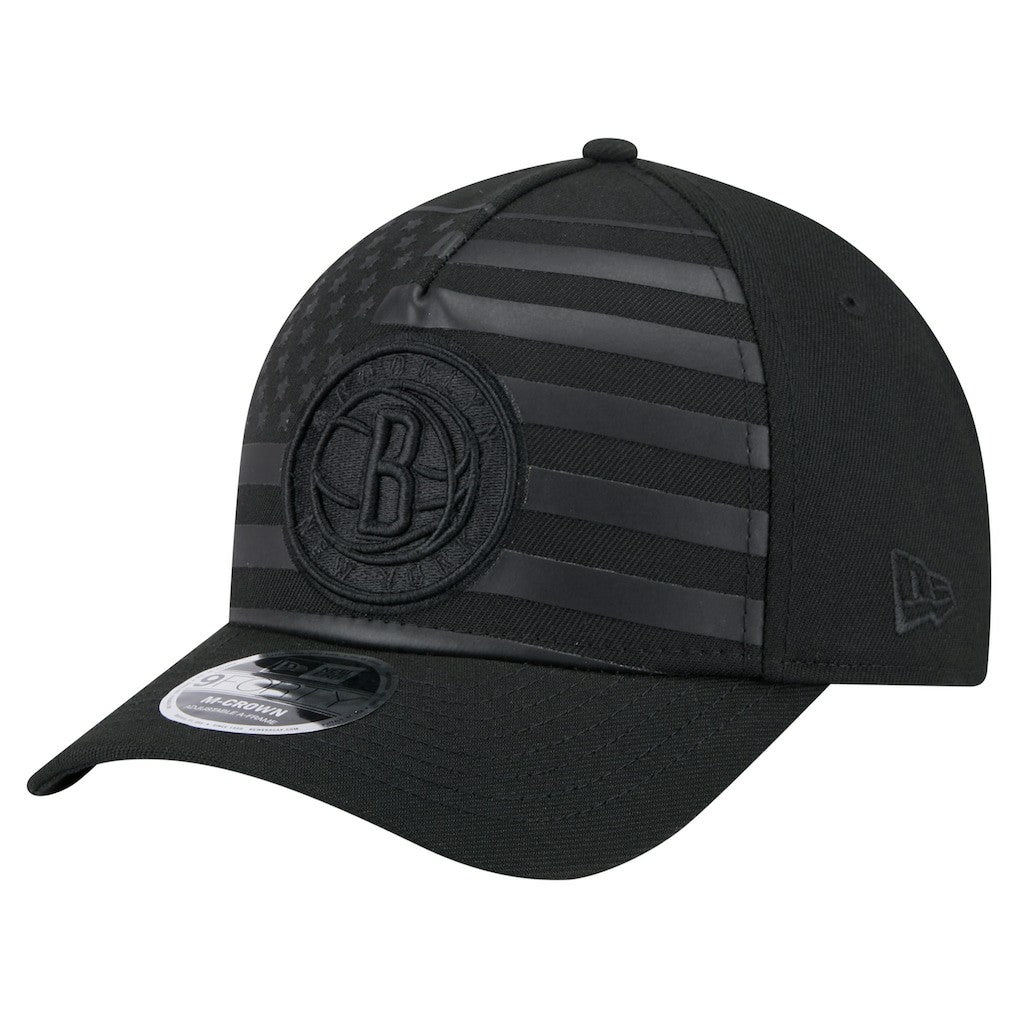 Brooklyn Nets Game Day Flag A-Frame 9FORTY Adjustable Hat Black - New Era