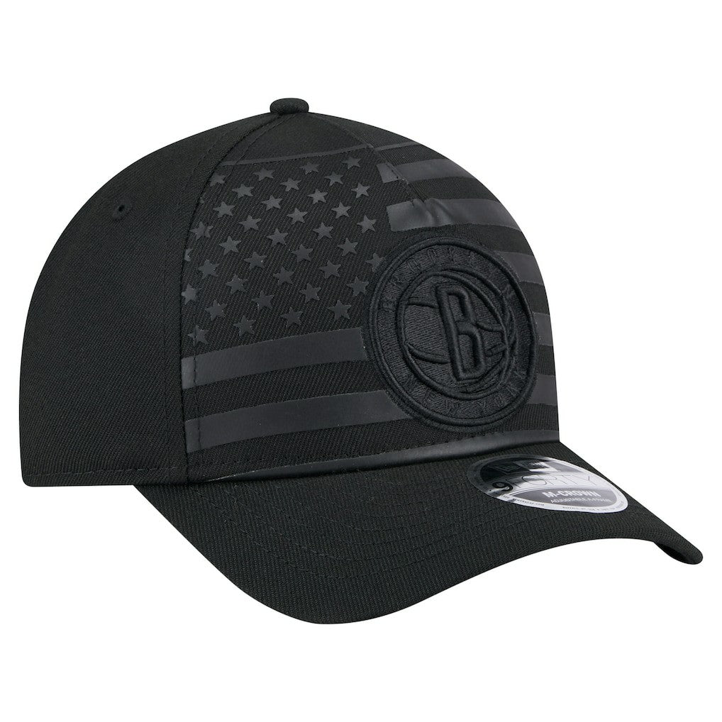 Brooklyn Nets Game Day Flag A-Frame 9FORTY Adjustable Hat Black - New Era