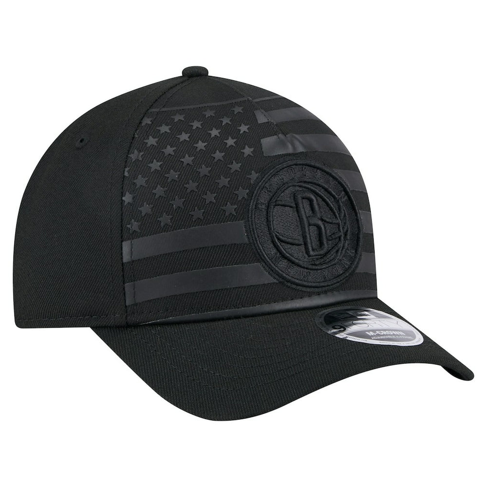Brooklyn Nets Game Day Flag A-Frame 9FORTY Adjustable Hat Black - New Era