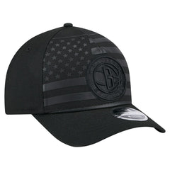 Brooklyn Nets Game Day Flag A-Frame 9FORTY Adjustable Hat Black - New Era