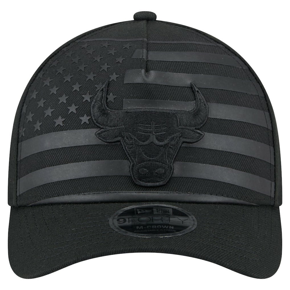 Chicago Bulls Game Day Flag A-Frame 9FORTY Adjustable Hat Black - New Era
