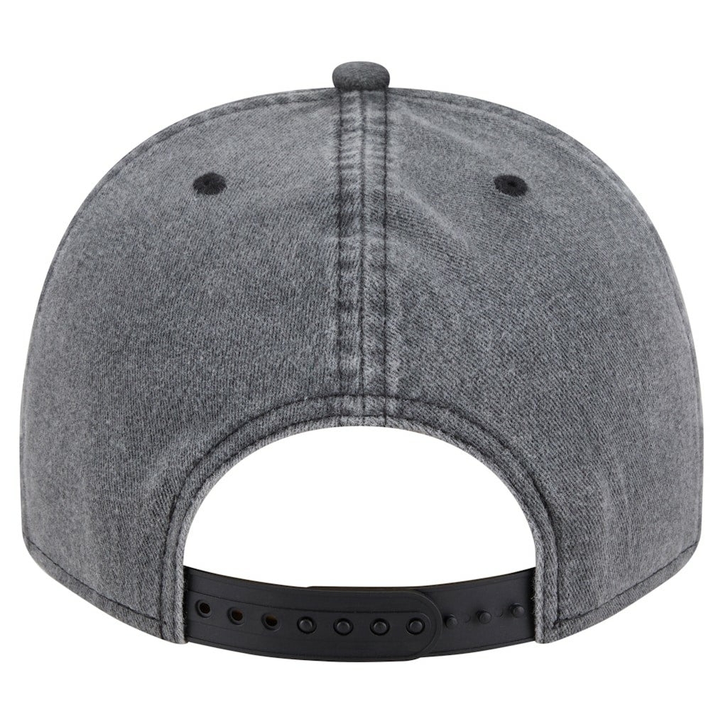 Denver Nuggets Throwback Washed Pre-Curved 9FIFTY Snapback Hat Charcoal - New Era