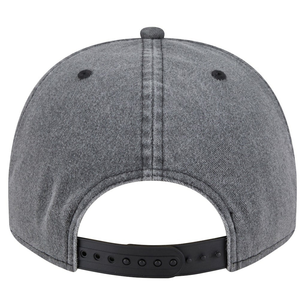 Philadelphia 76ers Throwback Washed Pre-Curved 9FIFTY Snapback Hat Charcoal - New Era
