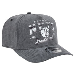Brooklyn Nets Throwback Washed Pre-Curved 9FIFTY Snapback Hat Charcoal - New Era outlet