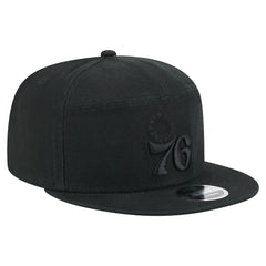 Philadelphia 76ers Adventure Canvas Split Panel 9FIFTY Snapback Hat Black - New Era