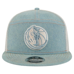 Dallas Mavericks Adventure Denim Split Panel 9FIFTY Snapback Trucker Hat - New Era