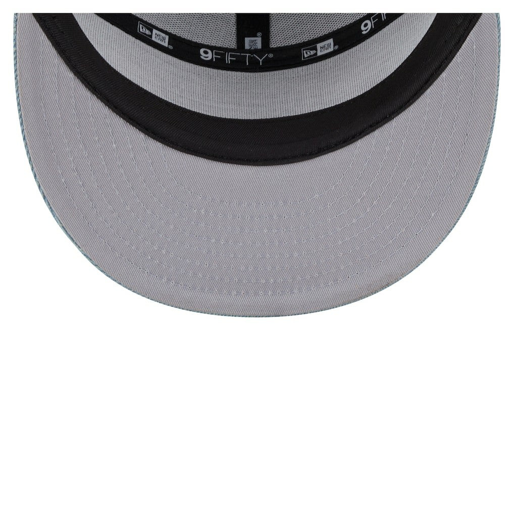 Boston Celtics Adventure Denim Split Panel 9FIFTY Snapback Trucker Hat - New Era