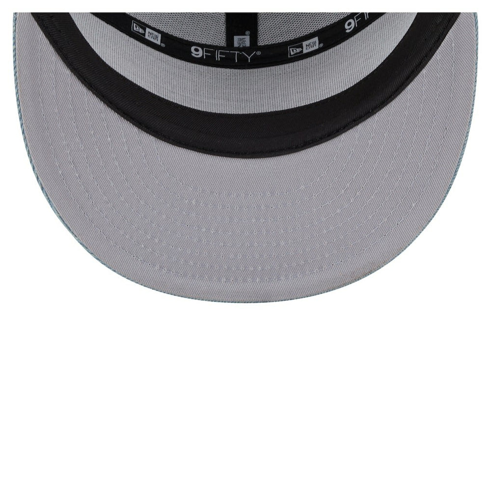 Boston Celtics Adventure Denim Split Panel 9FIFTY Snapback Trucker Hat - New Era