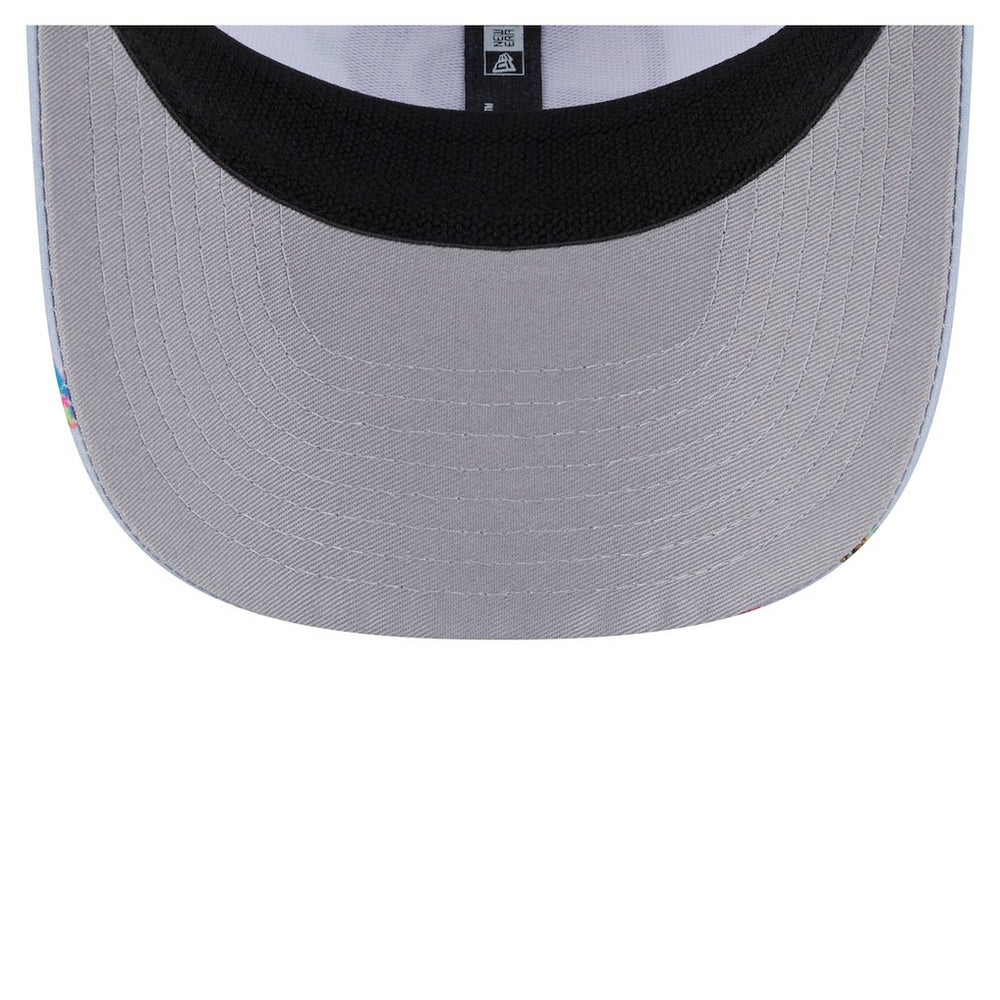 Atlanta Hawks Adventure Aloha Pattern 9SEVENTY Stretch-Snap Hat Light Blue/Gray - New Era
