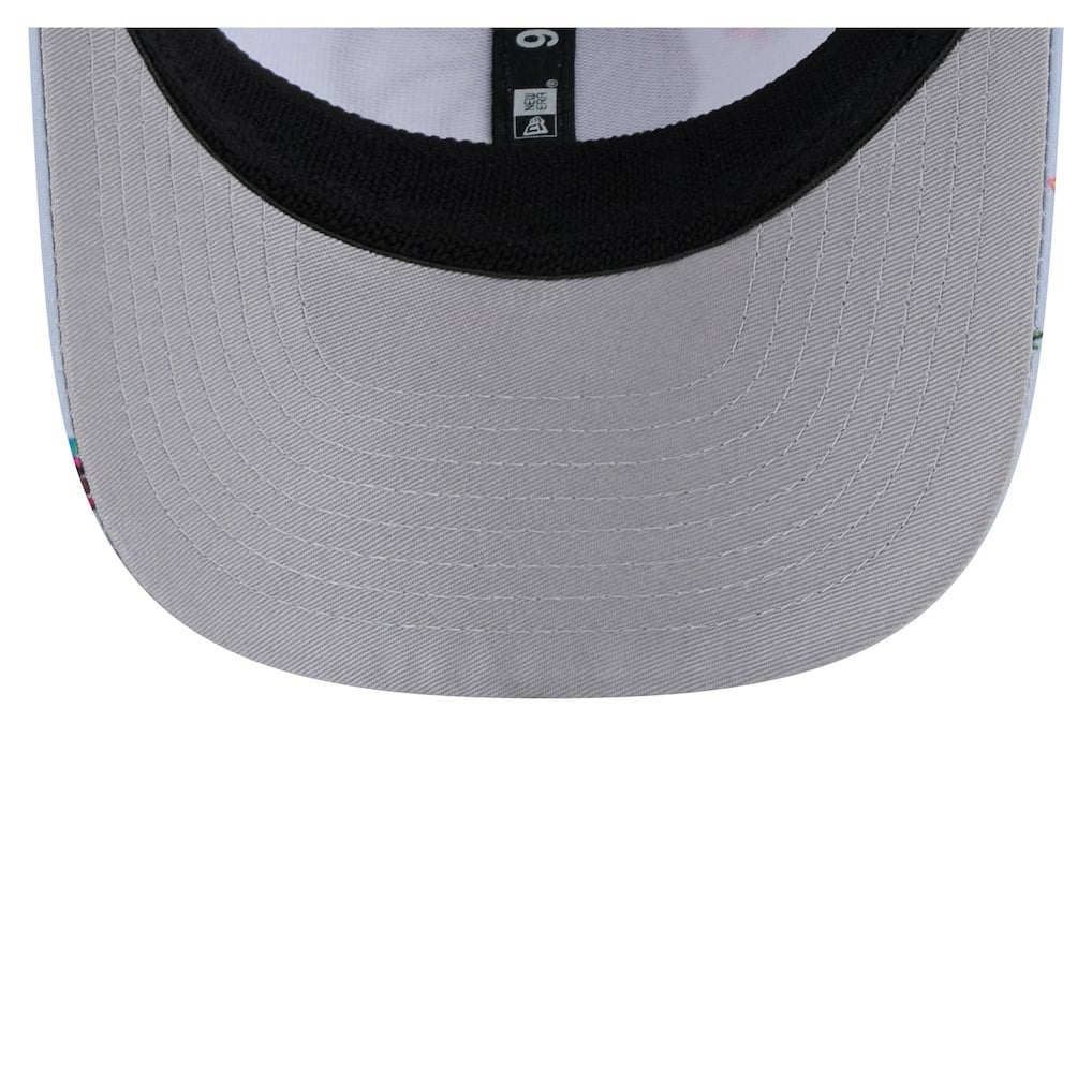 Dallas Mavericks Adventure Aloha Pattern 9SEVENTY Stretch-Snap Hat Light Blue/Gray - New Era
