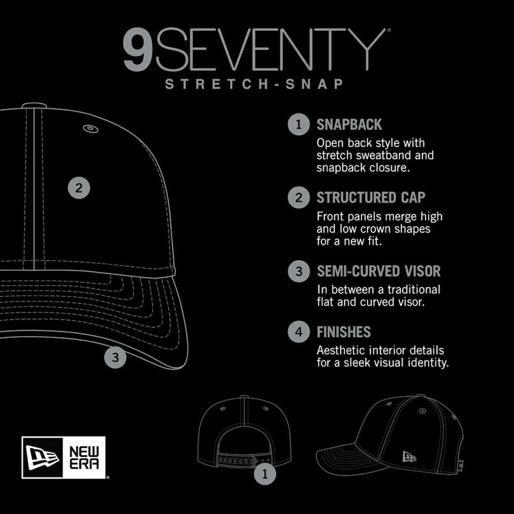 Houston Rockets Adventure Aloha Pattern 9SEVENTY Stretch-Snap Hat Light Blue/Gray - New Era