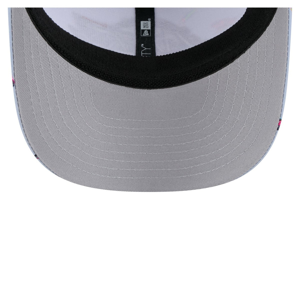 Los Angeles Lakers Adventure Aloha Pattern 9SEVENTY Stretch-Snap Hat Light Blue/Gray - New Era